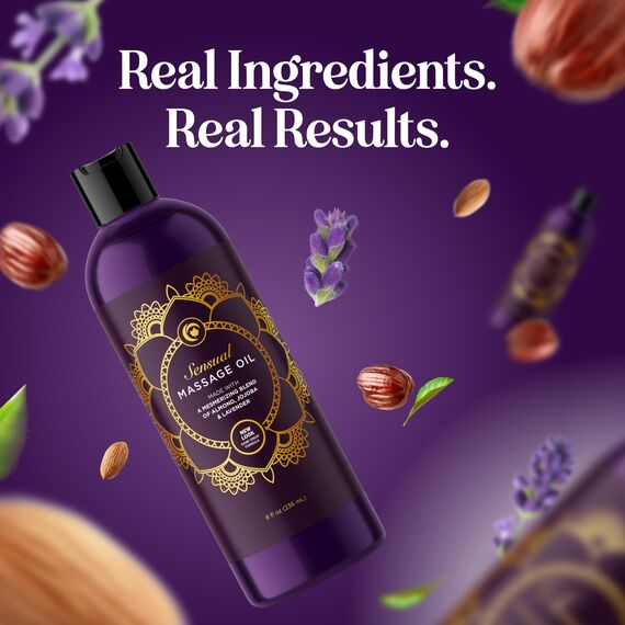 maple holistics Sinnliche Massageöl W/reinen Lavendelöl - Entspannung Almond & Jojoba-Öl - Damen & Herren Â € „100% natürliche hypoallergen Skin Therapy - USA haben