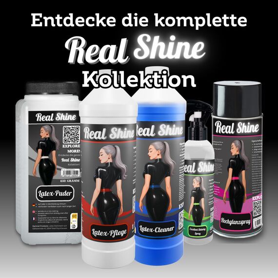 Optimal Products Latex Puder REALSHINE 650 g I weißes Talkum Puder geeignet als Anziehhilfe für Latex Kleidung, Latexhandschuhe sowie deren Einlagerung I geruchloses Pharma Qualität Talk antistatisch