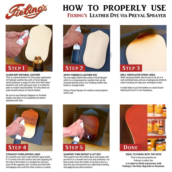 Fiebing's Lederfarbstoff, Uni, 50-2046-LB, Hellbraun, 4 Ounces