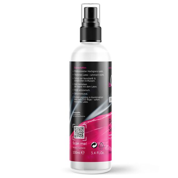 beGLOSS Perfect Shine Premium Spray 100 ML Latex ÖL Gummi Pflege Rubber Politur