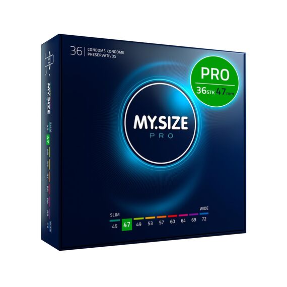 MY.SIZE PRO Kondom Größe 1, 47 mm, 36 Stück