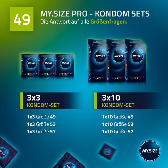 MY.SIZE PRO Kondom Größe 2, 49 mm, 80 Stück - Die neue Generation MY.SIZE Kondome