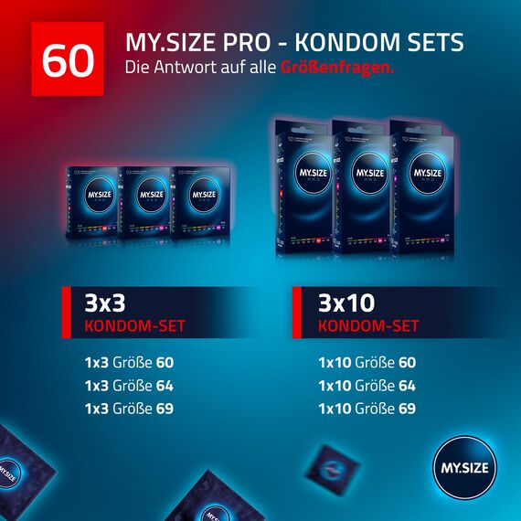 MY.SIZE PRO Kondom Größe 5, 60 mm, 80 Stück