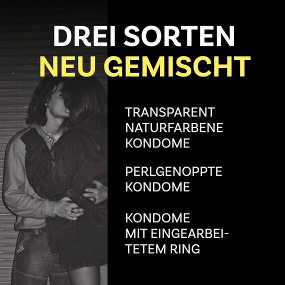 BILLY BOY Loving Mix 100er Kondommix | Passform: ORIGINAL (52mm) und BREITER (56mm) | verschiedene Sorten gemischt (1x100 Stück)