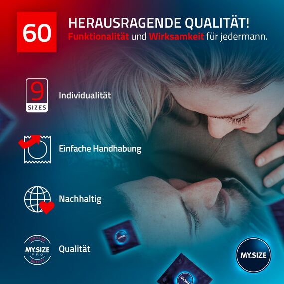 MY.SIZE PRO Kondom Größe 5, 60 mm, 80 Stück
