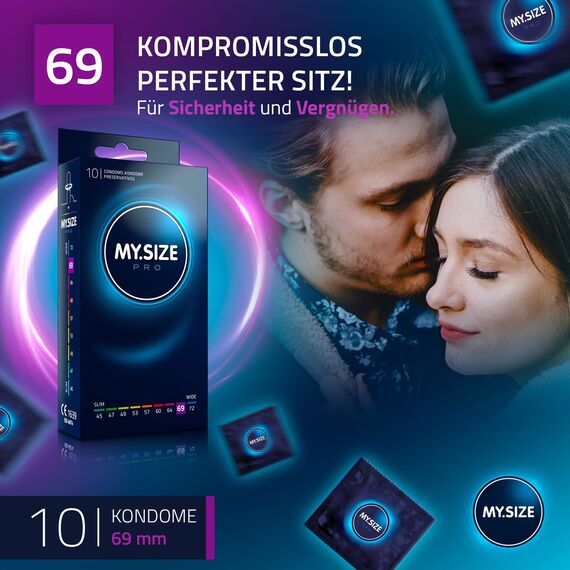 MY.SIZE PRO Kondom Größe 7, 69 mm, 10 Stück