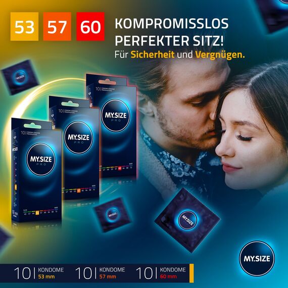 MY.SIZE PRO Kondom Set Größe 3,4,5-53,57,60 mm, 3x10 Stück