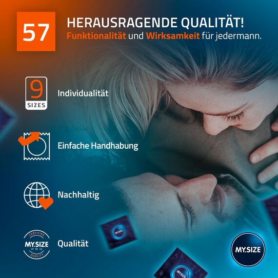 MY.SIZE PRO Kondom Größe 4, 57 mm, 3 Stück