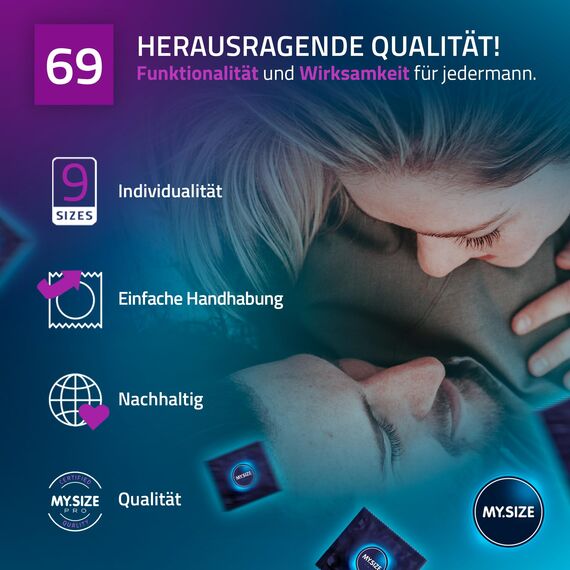 MY.SIZE PRO Kondom Größe 7, 69 mm, 36 Stück