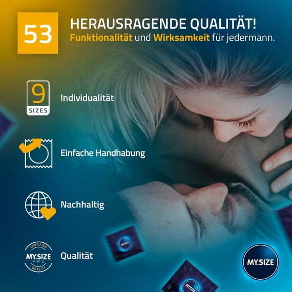 MY.SIZE PRO Kondom Größe 3, 53mm, 36 Stück