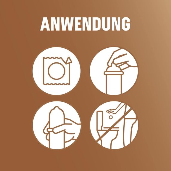 Durex Natural Feeling Kondome – Latexfreie Kondome aus Real-Feel-Material & mit anatomischer Easy-On-Form – 64er Pack (8 x 8 Stück)