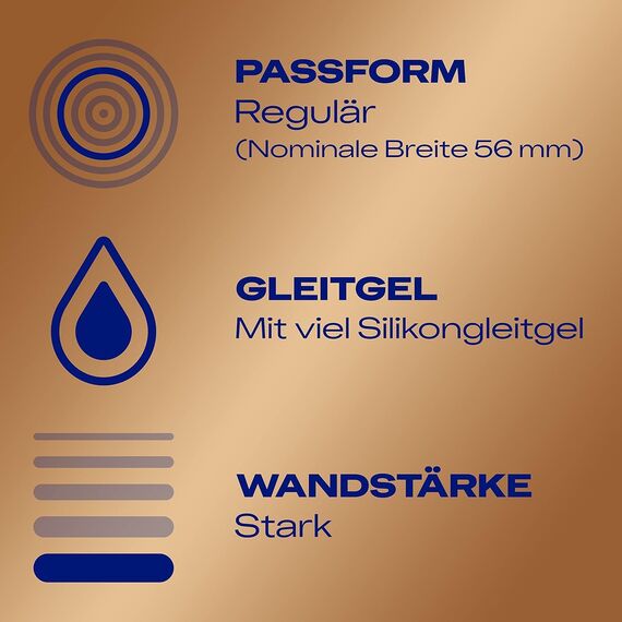 Durex Natural Feeling Kondome – Latexfreie Kondome aus Real-Feel-Material & mit anatomischer Easy-On-Form – 64er Pack (8 x 8 Stück)