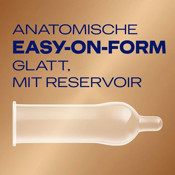 Durex Natural Feeling Kondome – Latexfreie Kondome aus Real-Feel-Material & mit anatomischer Easy-On-Form – 64er Pack (8 x 8 Stück)