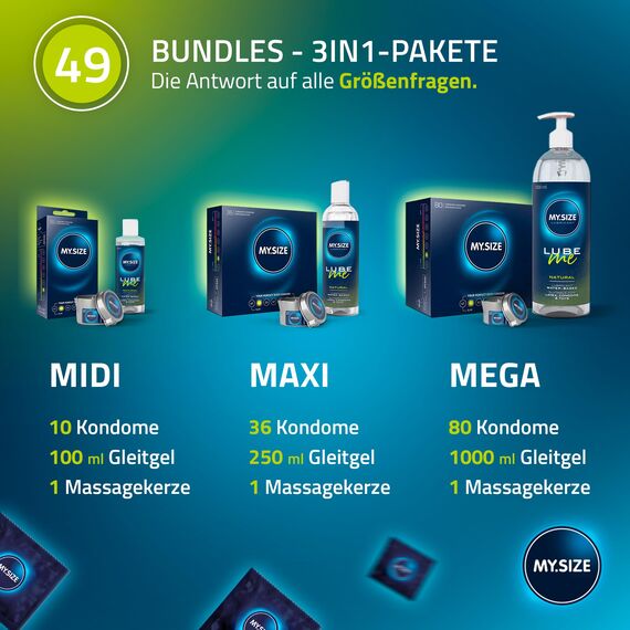 MY.SIZE Classic Kondome 49 mm breit | 20 Stück | extra dünn | weiche und weiche Kondome | 0,07 mm dünne Wand