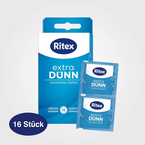 16 (2 x 8er) Ritex Extra Dünne Kondome - Maximales Gefühl