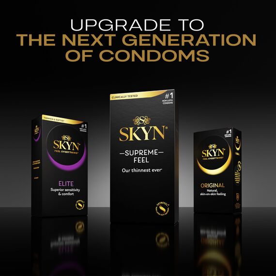 SKYN LifeStyles Elite Kondome, synthetisches Polyisopren-Kondome, latexfrei, 36 Stück (Verpackung kann variieren)