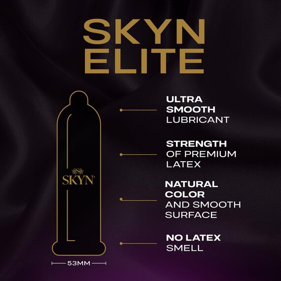 SKYN LifeStyles Elite Kondome, synthetisches Polyisopren-Kondome, latexfrei, 36 Stück (Verpackung kann variieren)