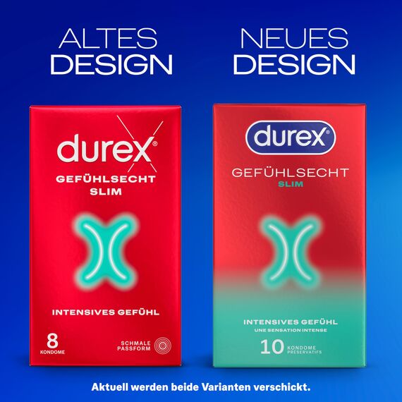 Durex Gefühlsecht Slim Fit Kondome 3 x 10 Stück