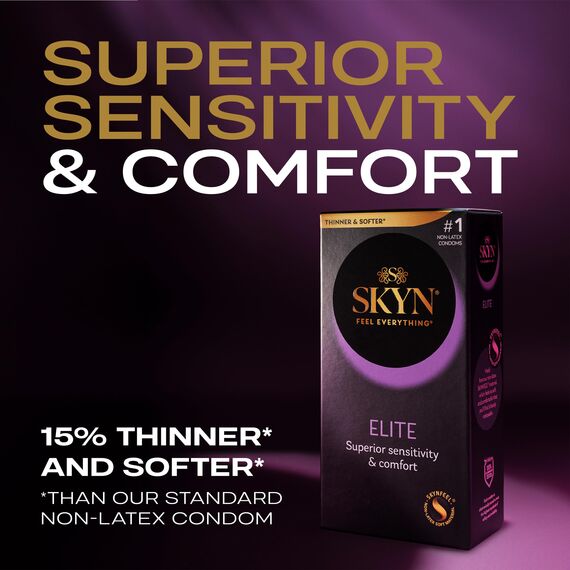 SKYN LifeStyles Elite Kondome, synthetisches Polyisopren-Kondome, latexfrei, 36 Stück (Verpackung kann variieren)