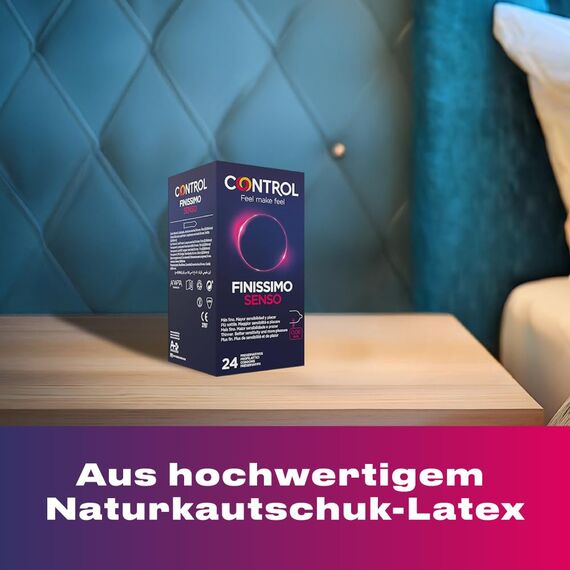 CONTROL FINISSIMO SENSO Naturlatex-Kondome Dünn (0,06 mm) - 24 Stück