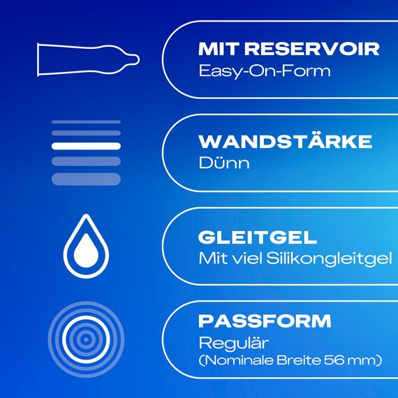 Durex Gefühlsecht Extra Feucht Kondome - Dünne Kondome mit anatomischer Easy-On-Form & extra Gel-Beschichtung 1er Pack (1 x 10 Stück)