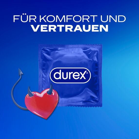 Durex Love Kondome – Mit anatomischer Easy-On-Form für leichtes Überziehen & mit viel Silikongleitgel befeuchtet – 8er Pack (1 x 8 Stück)
