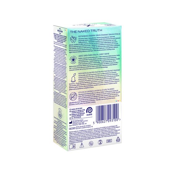 Durex Invisible Kondome – Kondome extra dünn für intensives Empfinden beim gemeinsamen Liebesspiel (Extra Large 10)