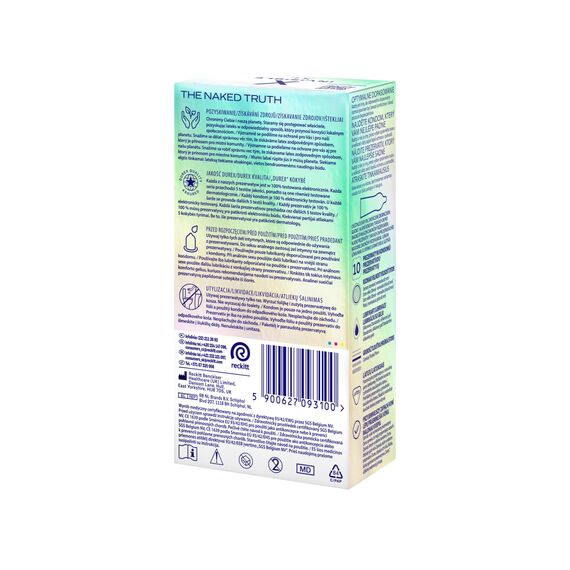 Durex Invisible Kondome – Kondome extra dünn für intensives Empfinden beim gemeinsamen Liebesspiel (Extra Large 10)