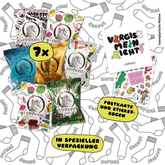 einhorn Kondome I Top Secret 49er Jahresvorrat Classico I 49 Stück I Standardgröße 54 mm I vegane, hormonfreie Verhütung ohne Chemie I natürlicher Gleitfilm I nachhaltig und sicher
