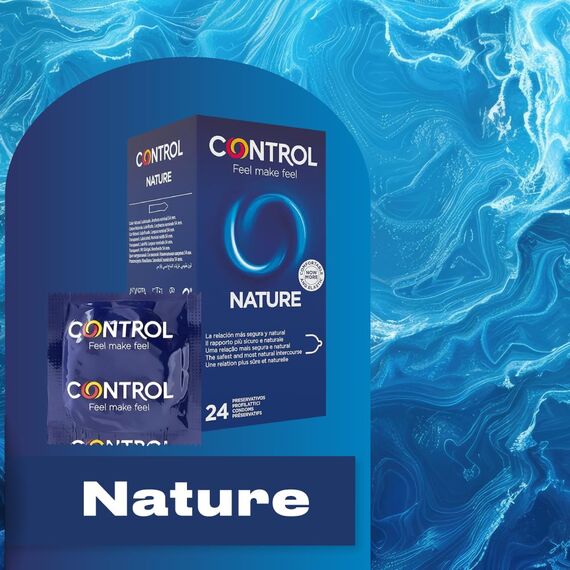 CONTROL NATURE Elastische Naturlatex-Kondome - 24 Stück.