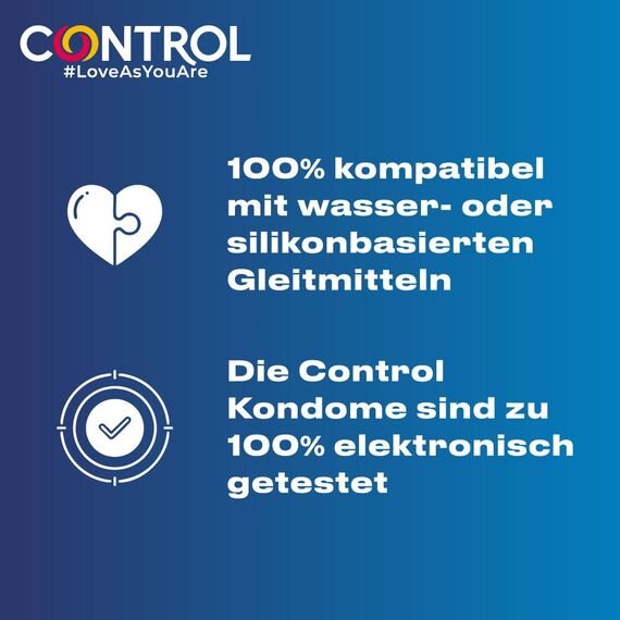 CONTROL NATURE XTRA LARGE Elastische Kondome Größe XL aus Naturlatex - 24 Stück