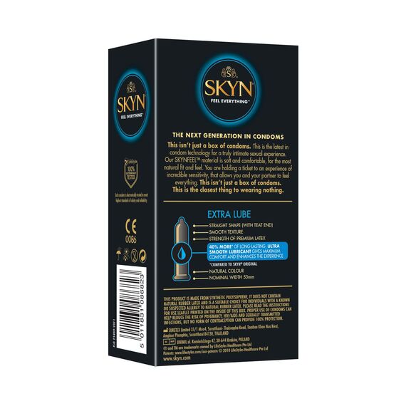 Skyn Extra Feucht 10 latexfreie Kondome, 2er Pack (1 x 10 Stück)