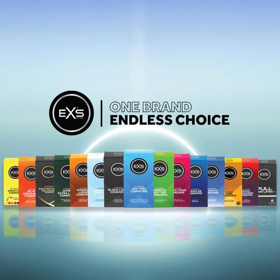 EXS | Magnum-Kondome | Mit Naturlatex und Silikon-Gleitgel | Große Größe | Vegan | 12er-Pack