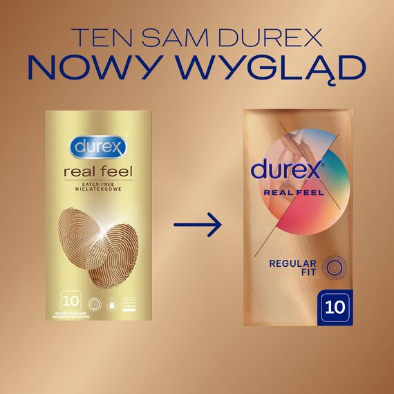 Durex Real Feel Kondome â€“ Latexfreie Kondome für ein natürliches Haut an Haut Gefühl â€“ Latexfrei Kondom ((1 x 10 Stück))