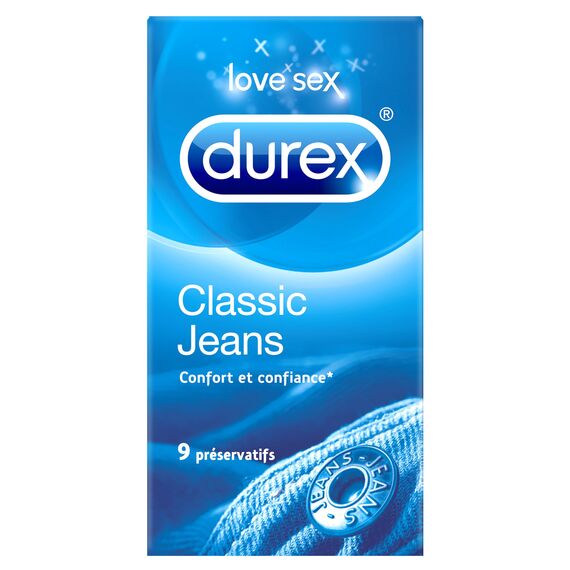 Durex Kondome Classic Jeans Komfort und Vertrauen – 9 Kondome