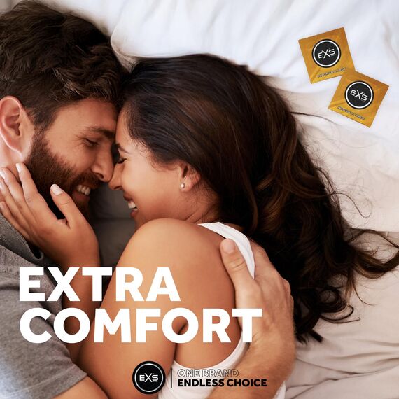 EXS | Magnum-Kondome | Mit Naturlatex und Silikon-Gleitgel | Große Größe | Vegan | 48er-Pack