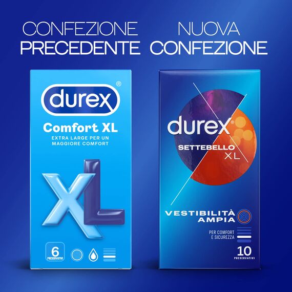 Durex Comfort XL Kondome extra groß (57 mm), 24 Kondome, Maxi Size Exclusive Online