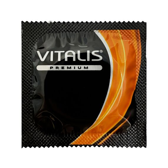 100 Vitalis Ribbed Kondome mit Riefen - gefühlsechte strukturierte Premium Kondome