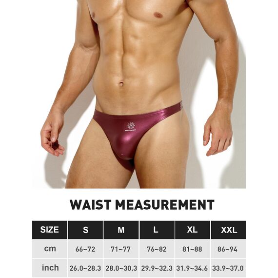 Casey Kevin String Tanga Männer PU Leder Slip Sexy Unterwäsche Herren