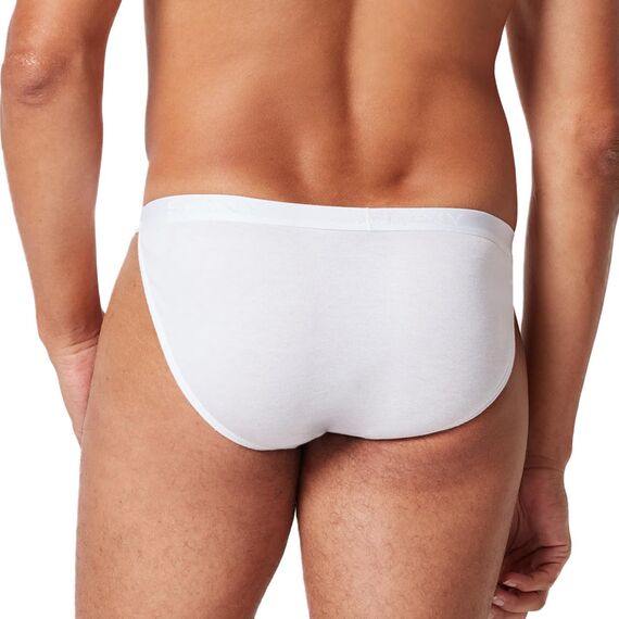 Skiny Herren Tanga Cotton Rib G-String, Weiß (080693), XL (2er Pack)