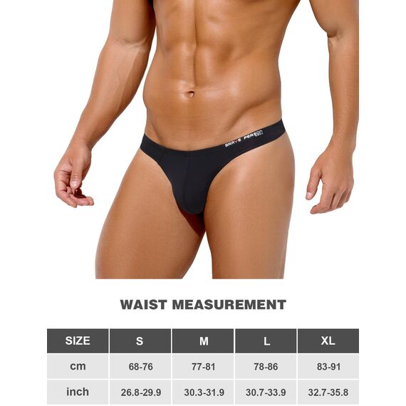 Casey Kevin Herren String Tanga Aiedrigen Taillen Thongs Männer Männliche G-Strings Sexy Unterwäsche T-Back Unterhose, M