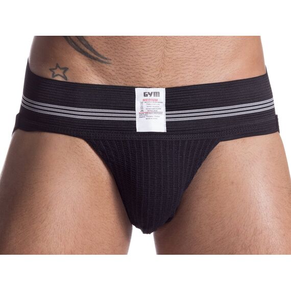 GYM Herren 7,6 cm breites Band, klassischer athletischer Supporter, Schwarz, XXX-Large