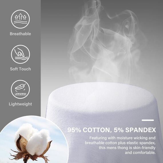 Casey Kevin Jockstrap Männer Baumwolle Herren String Tanga Athletic Supporter Jock Strap Sexy Unterwäsche für Mann, Weiß, L
