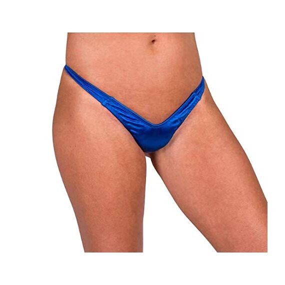 BBLAIR Tanga Gaff Panties für Transgender-Individuen, Crossdressing, Slip, Shaping, seidige Unterwäsche zum Hineinstecken, MTF, Saphir, M
