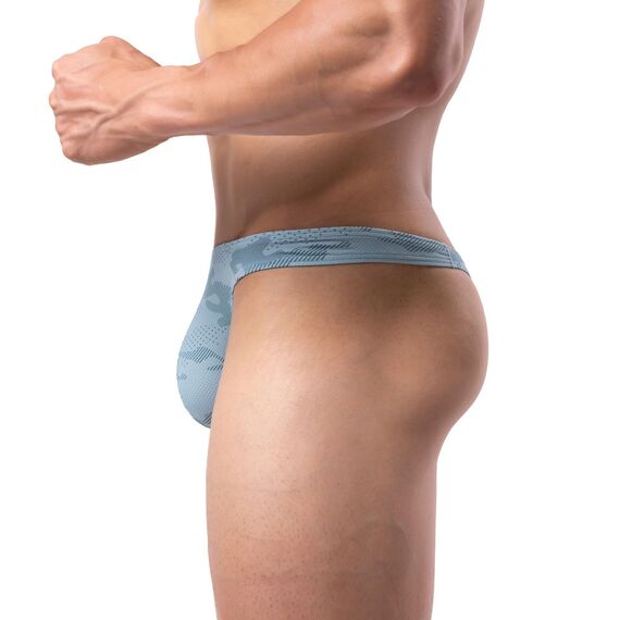 Summer Code Herren G String Tanga Männer Low Rise Micro Mesh Tanga Unterwäsche T-Back Unterhose mit Stretch, Grün, S