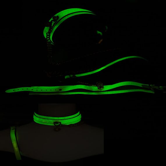 OnundOn Leuchtend Bondageseil Handschellen Halsbänder Fußfesseln Sklave SM Bondage Seil BDSM Fetich für Frauen Bondage Set Für Fesseln Sexspielzeug für Paare Extrem (Halsbänder)