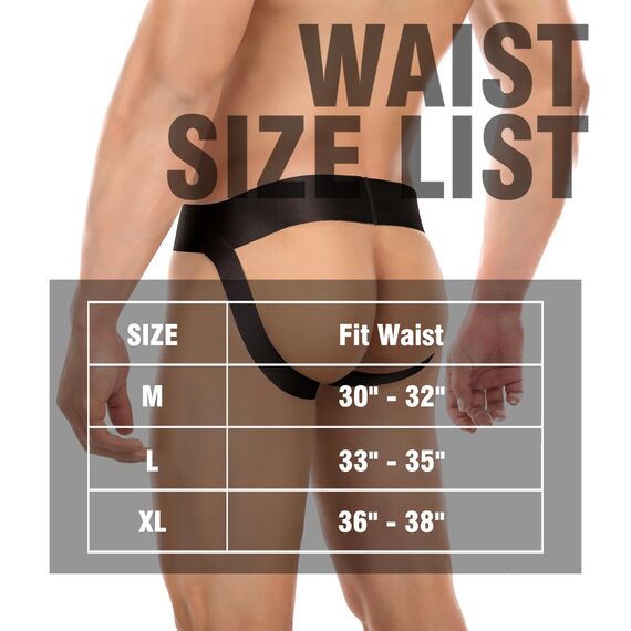 Herren Jock Strap, Wide Band Mesh Male Unterwäsche Jockstrap Competitive Athletic Supporter for Gym Vasektomy Rugby Marathon, Schwarz, X-Large