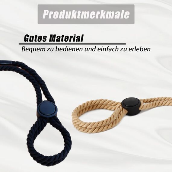 SM Bondage Seile 2 Stück Set Bondageset Fessel Set Anfänger Einstellbare Bondageseil Brüste BDSM Bondage Seil Self Bondage Handschellen Selfbondage Bettfesseln Bettfessel Set für Männer Frauen Paare