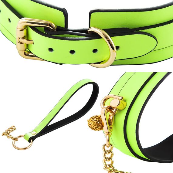 OnundOn Leuchtend Bondageseil Handschellen Halsbänder Fußfesseln Sklave SM Bondage Seil BDSM Fetich für Frauen Bondage Set Für Fesseln Sexspielzeug für Paare Extrem (Halsbänder)