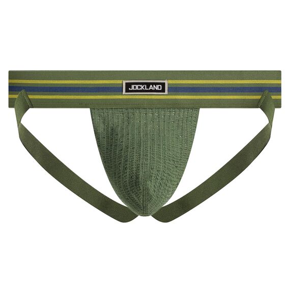 JOCKLAND Herren Strap、Jock Straps Male Underwear、Jockstraps for Men、Athletic Supporter、mesh、vasectomy, Grün, X-Large